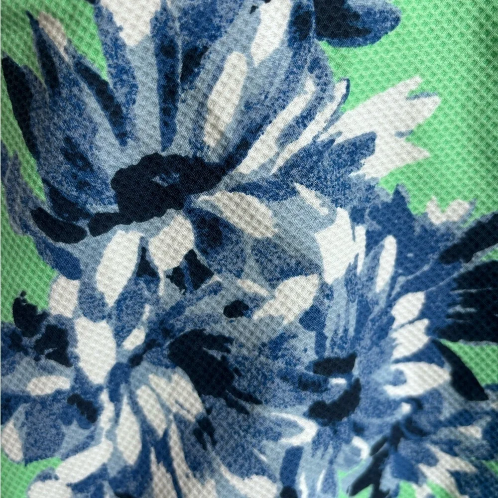 J. Crew Green and Blue Floral Dress